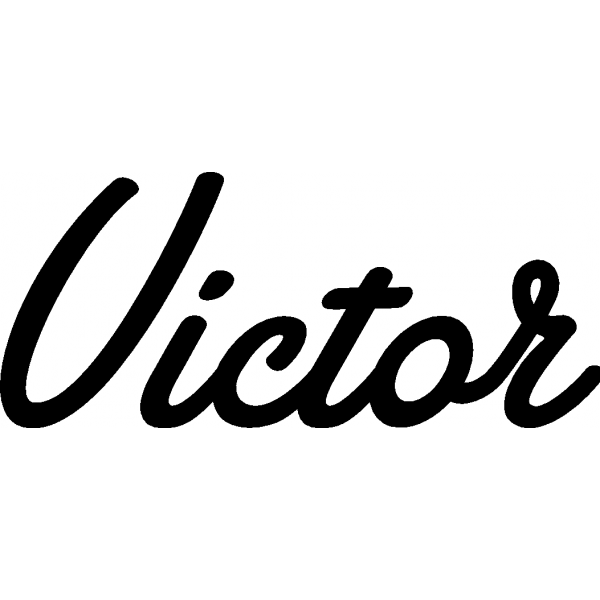Victor - Schriftzug aus Birke-Sperrholz