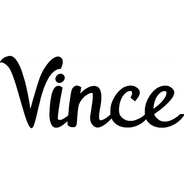 Vince - Schriftzug aus Birke-Sperrholz