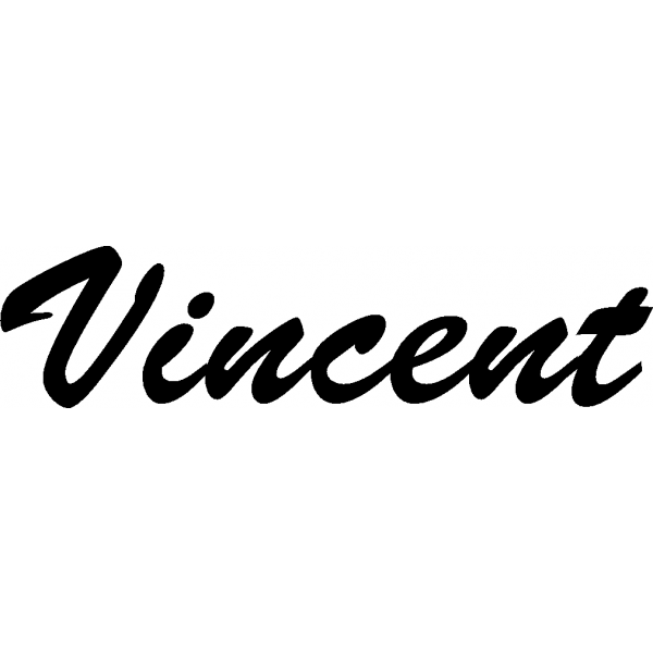 Vincent - Schriftzug aus Birke-Sperrholz