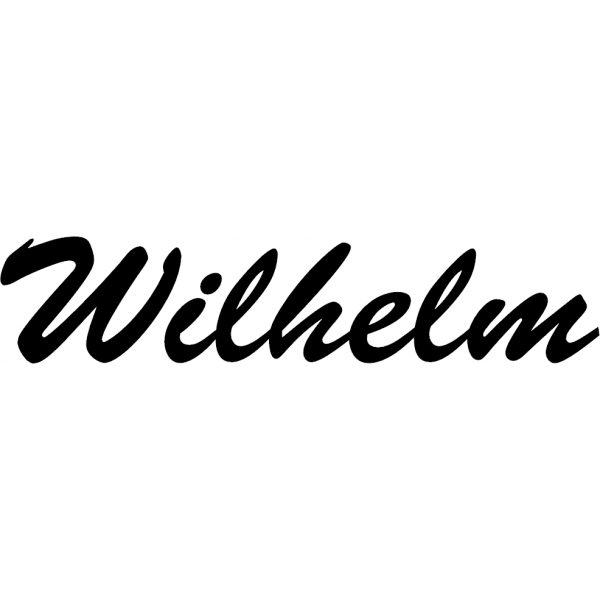 Wilhelm - Schriftzug aus Birke-Sperrholz