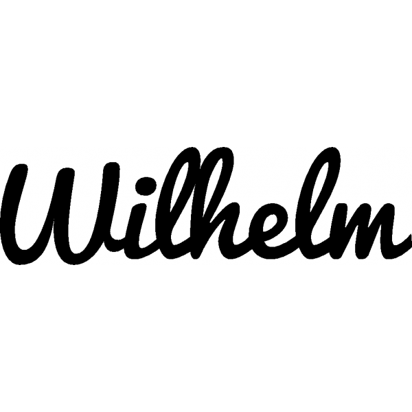 Wilhelm - Schriftzug aus Birke-Sperrholz