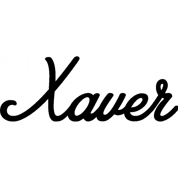 Xaver - Schriftzug aus Birke-Sperrholz