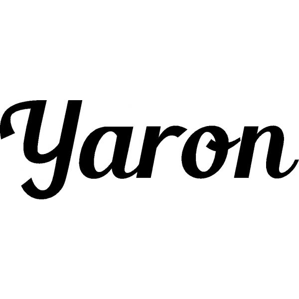 Yaron - Schriftzug aus Birke-Sperrholz