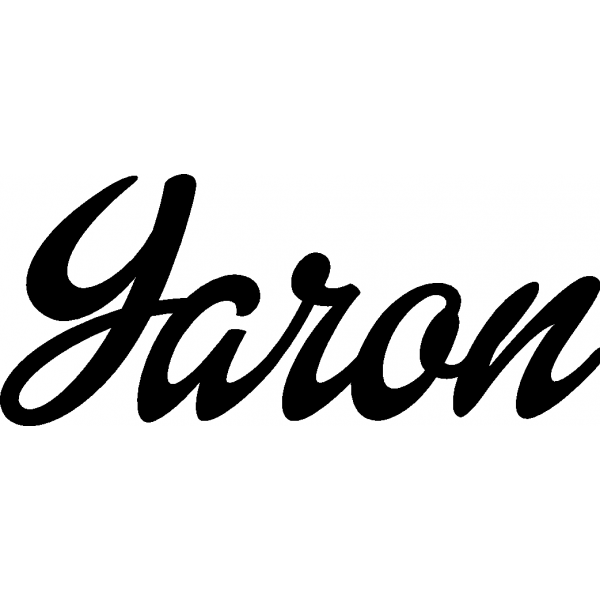 Yaron - Schriftzug aus Birke-Sperrholz