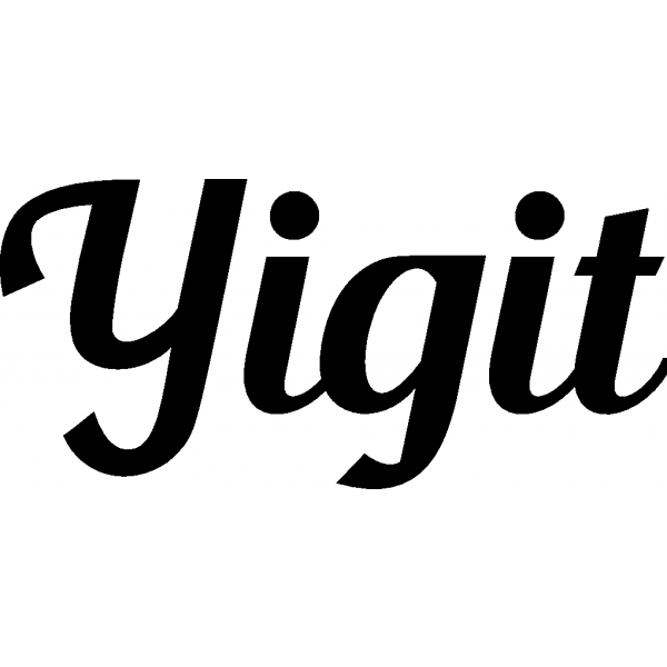 Yigit - Schriftzug aus Birke-Sperrholz