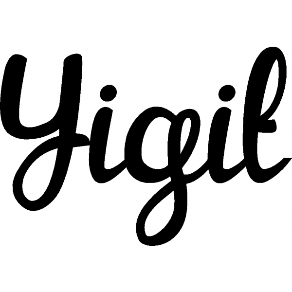 Yigit - Schriftzug aus Birke-Sperrholz