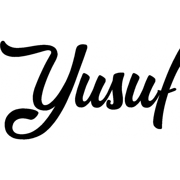 Yusuf - Schriftzug aus Birke-Sperrholz
