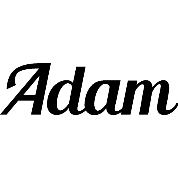 Adam - Schriftzug aus Buchenholz