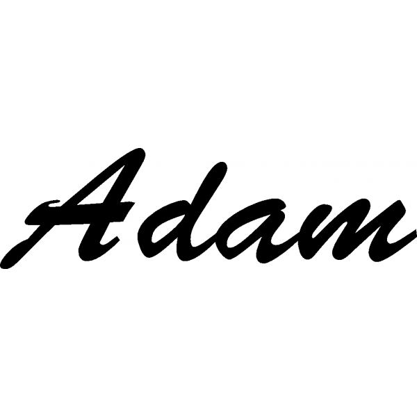 Adam - Schriftzug aus Buchenholz