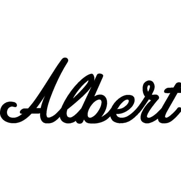 Albert - Schriftzug aus Buchenholz