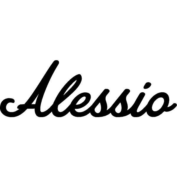 Alessio Schriftzug aus Buchenholz Casa Hardy Holzdesign