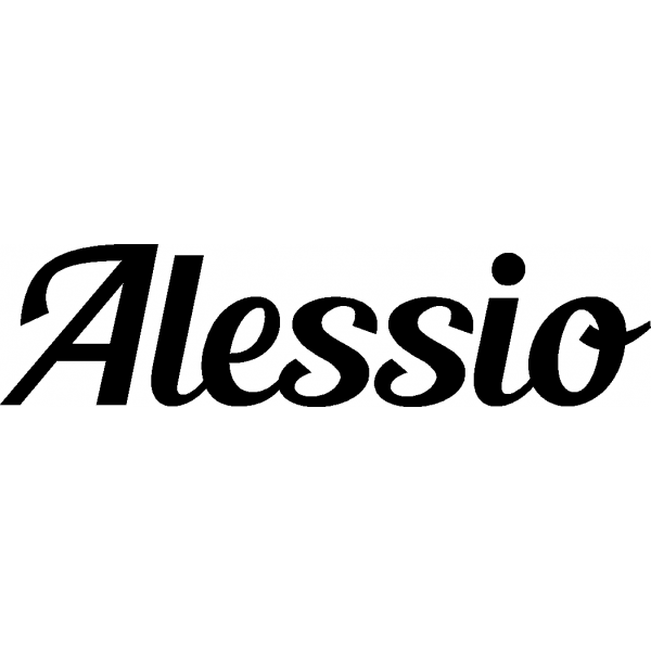 Alessio - Schriftzug aus Buchenholz