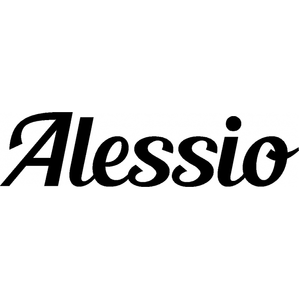 Alessio Schriftzug aus Buchenholz Casa Hardy Holzdesign