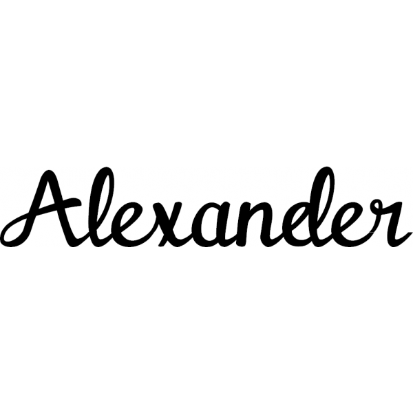 Alexander - Schriftzug aus Buchenholz