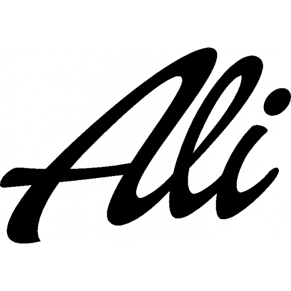 Ali - Schriftzug aus Buchenholz