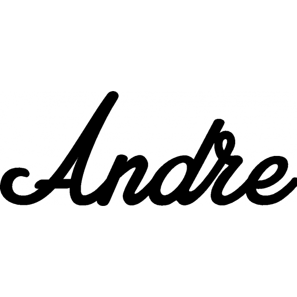Andre - Schriftzug aus Buchenholz