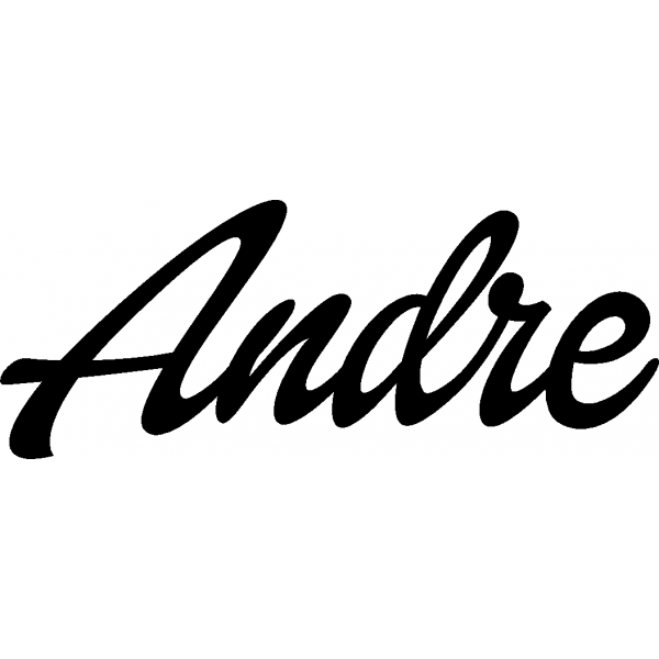 Andre - Schriftzug aus Buchenholz