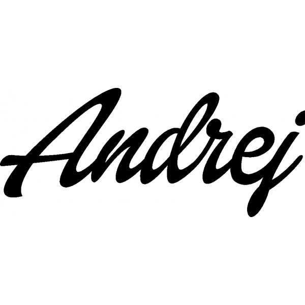Andrej - Schriftzug aus Buchenholz