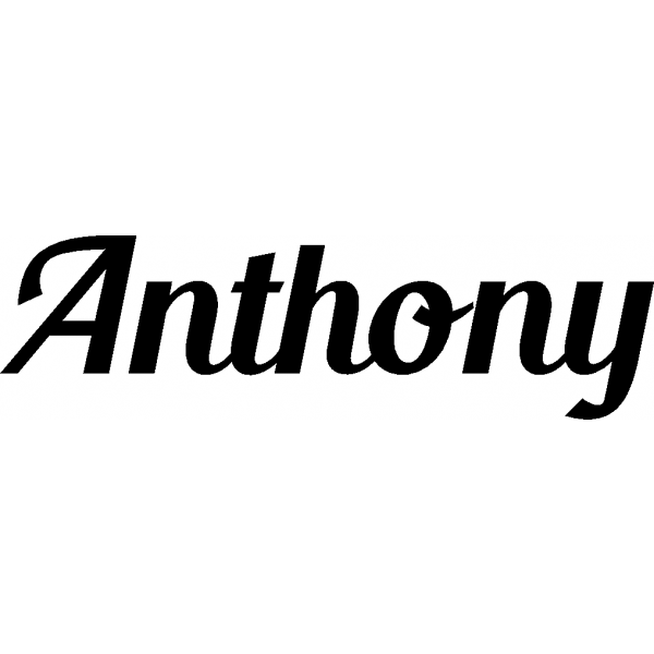 Anthony - Schriftzug aus Buchenholz