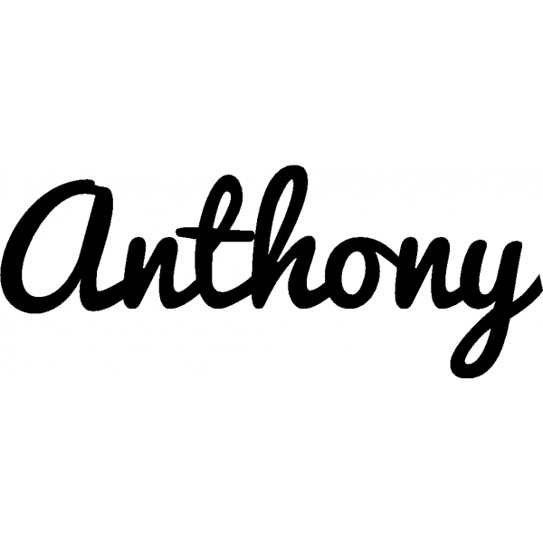 Anthony - Schriftzug aus Buchenholz