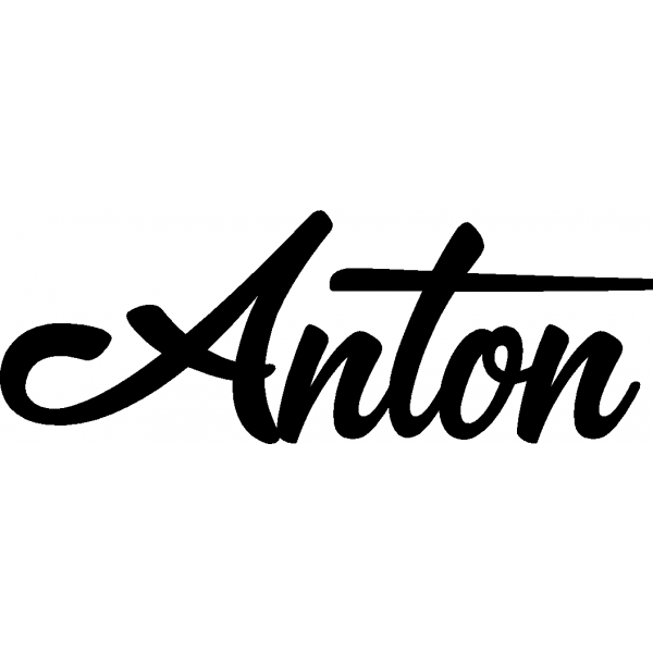 Anton - Schriftzug aus Buchenholz