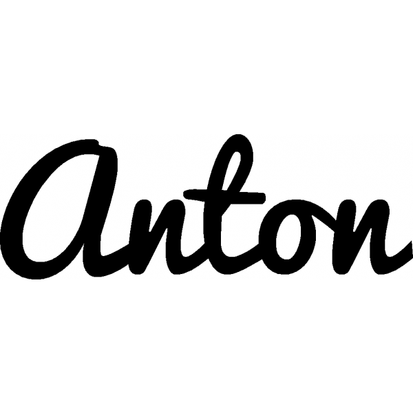 Anton - Schriftzug aus Buchenholz