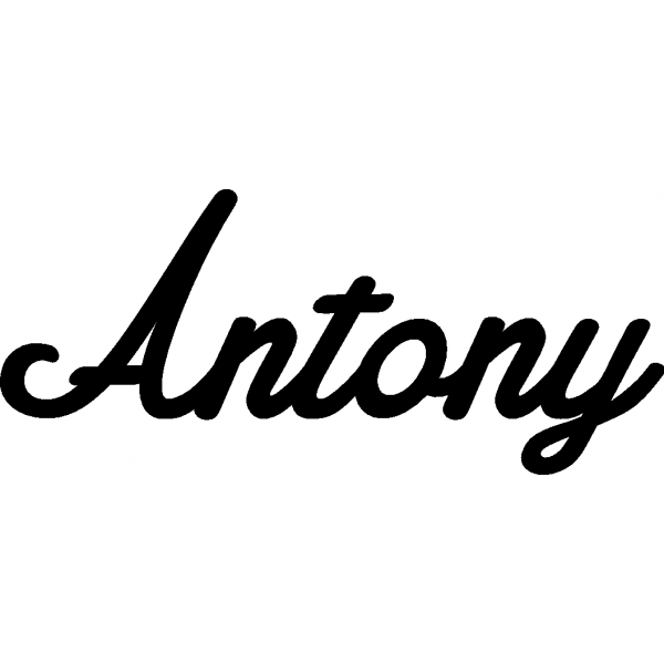 Antony - Schriftzug aus Buchenholz