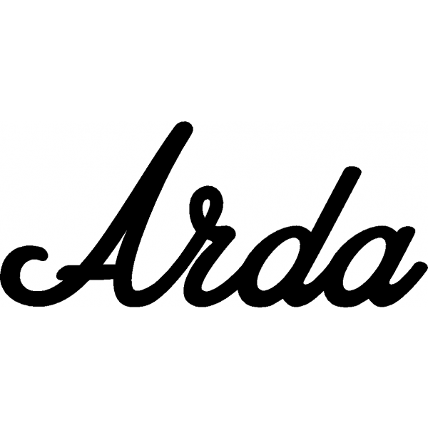 Arda - Schriftzug aus Buchenholz