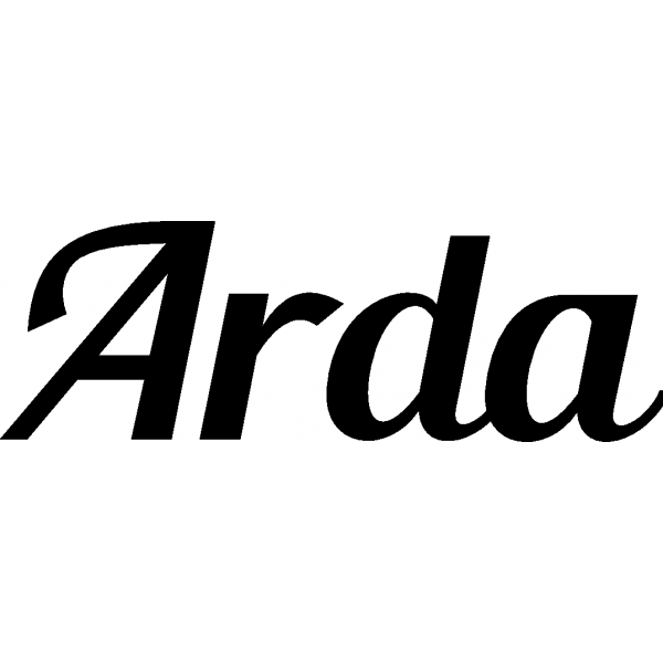 Arda - Schriftzug aus Buchenholz