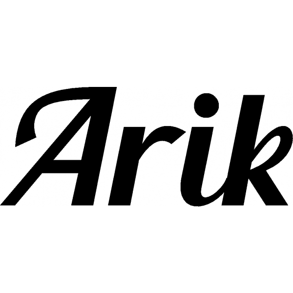 Arik - Schriftzug aus Buchenholz