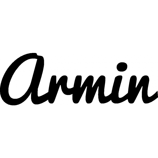 Armin - Schriftzug aus Buchenholz