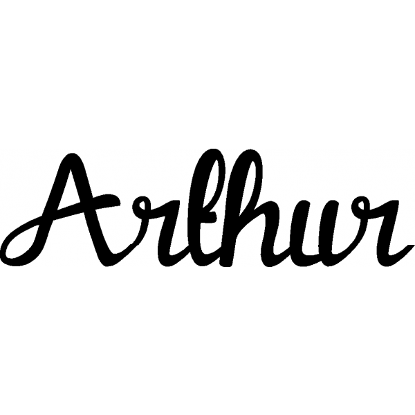 Arthur - Schriftzug aus Buchenholz