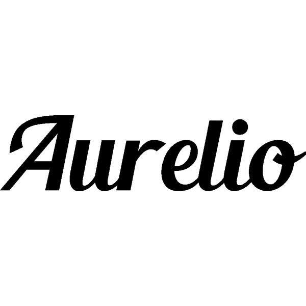 Aurelio - Schriftzug aus Buchenholz