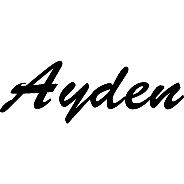 Ayden - Schriftzug aus Buchenholz