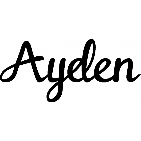 Ayden - Schriftzug aus Buchenholz