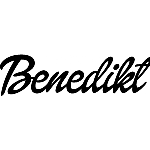 Benedikt - Schriftzug aus Buchenholz