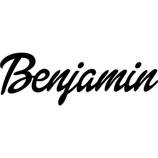 Benjamin - Schriftzug aus Buchenholz