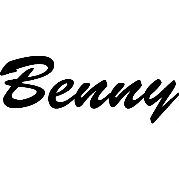 Benny - Schriftzug aus Buchenholz