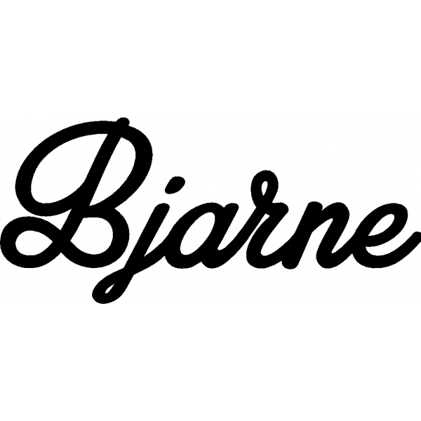 Bjarne - Schriftzug aus Buchenholz