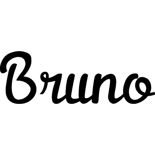 Bruno - Schriftzug aus Buchenholz