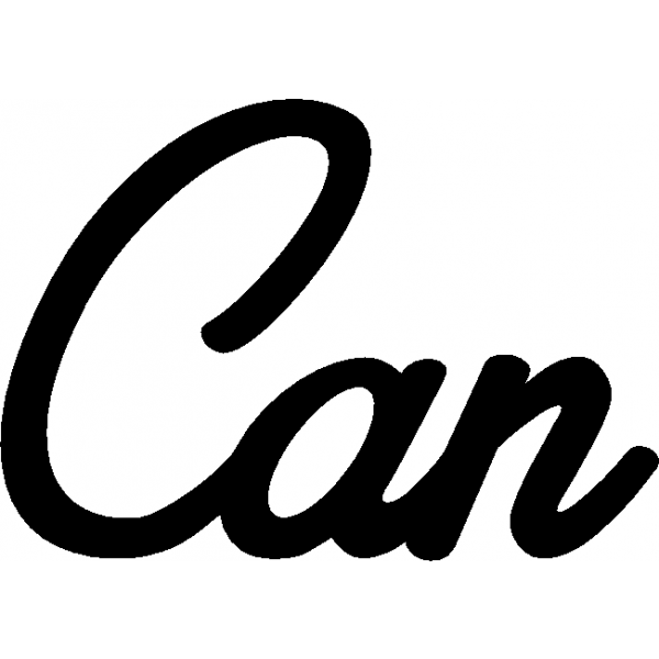 Can - Schriftzug aus Buchenholz