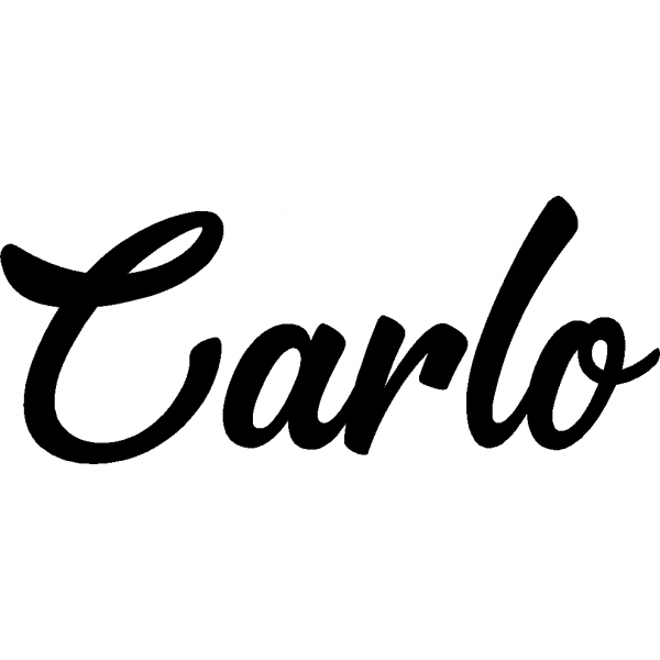 Carlo - Schriftzug aus Buchenholz