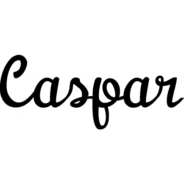 Caspar - Schriftzug aus Buchenholz