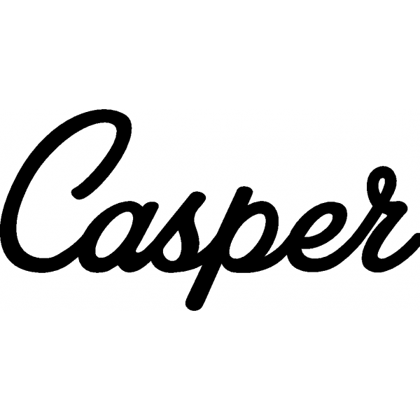 Casper - Schriftzug aus Buchenholz