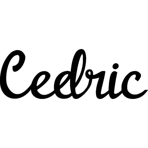 Cedric - Schriftzug aus Buchenholz