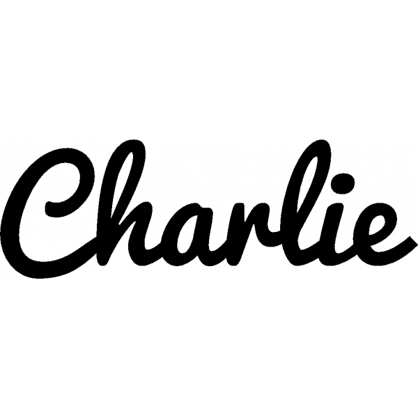Charlie - Schriftzug aus Buchenholz