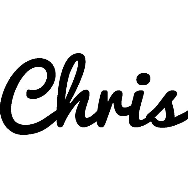 Chris - Schriftzug aus Buchenholz