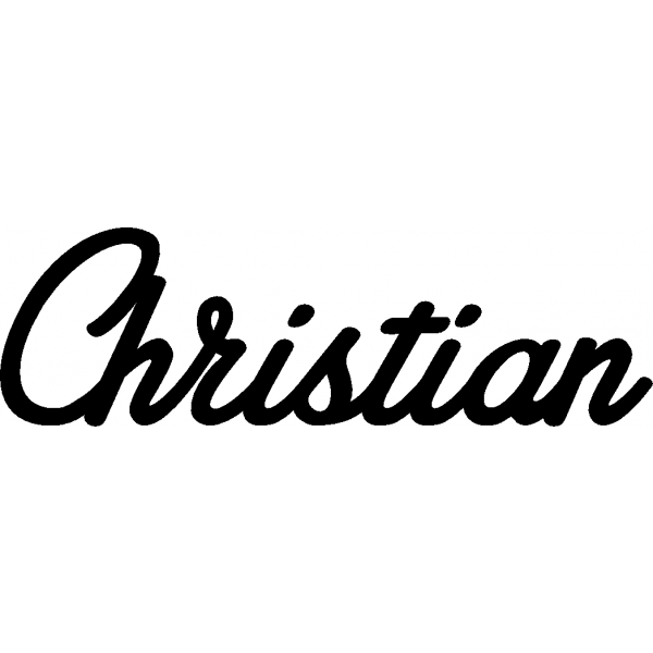 Christian - Schriftzug aus Buchenholz