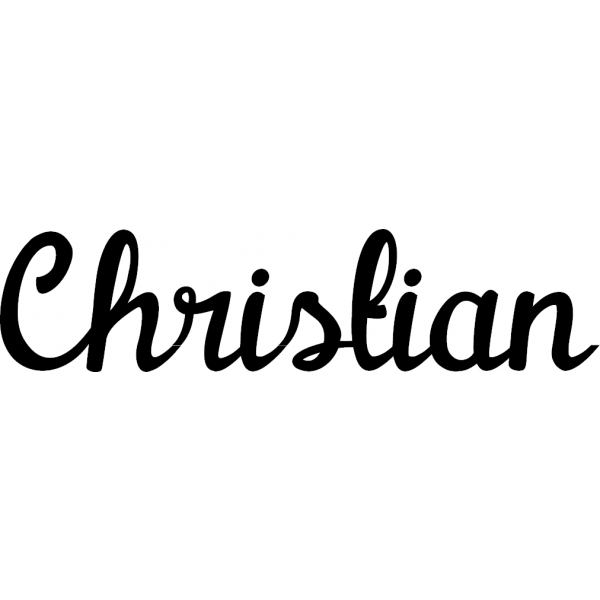 Christian - Schriftzug aus Buchenholz