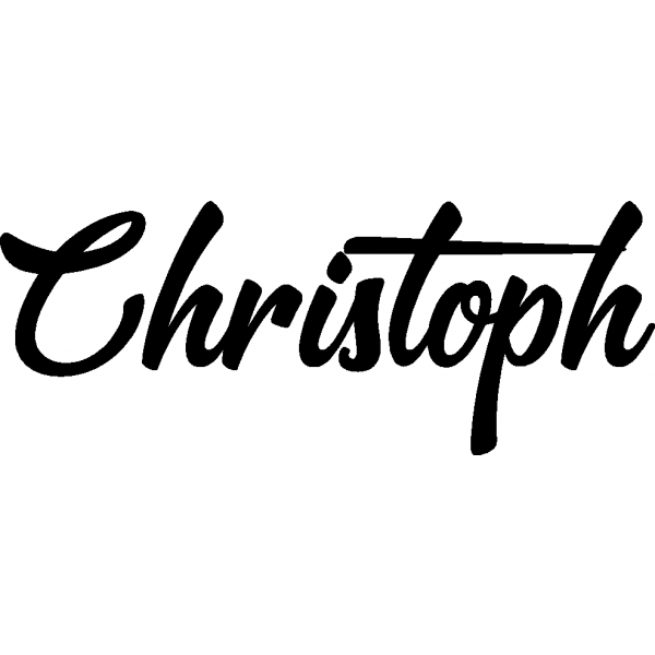 Christoph - Schriftzug aus Buchenholz
